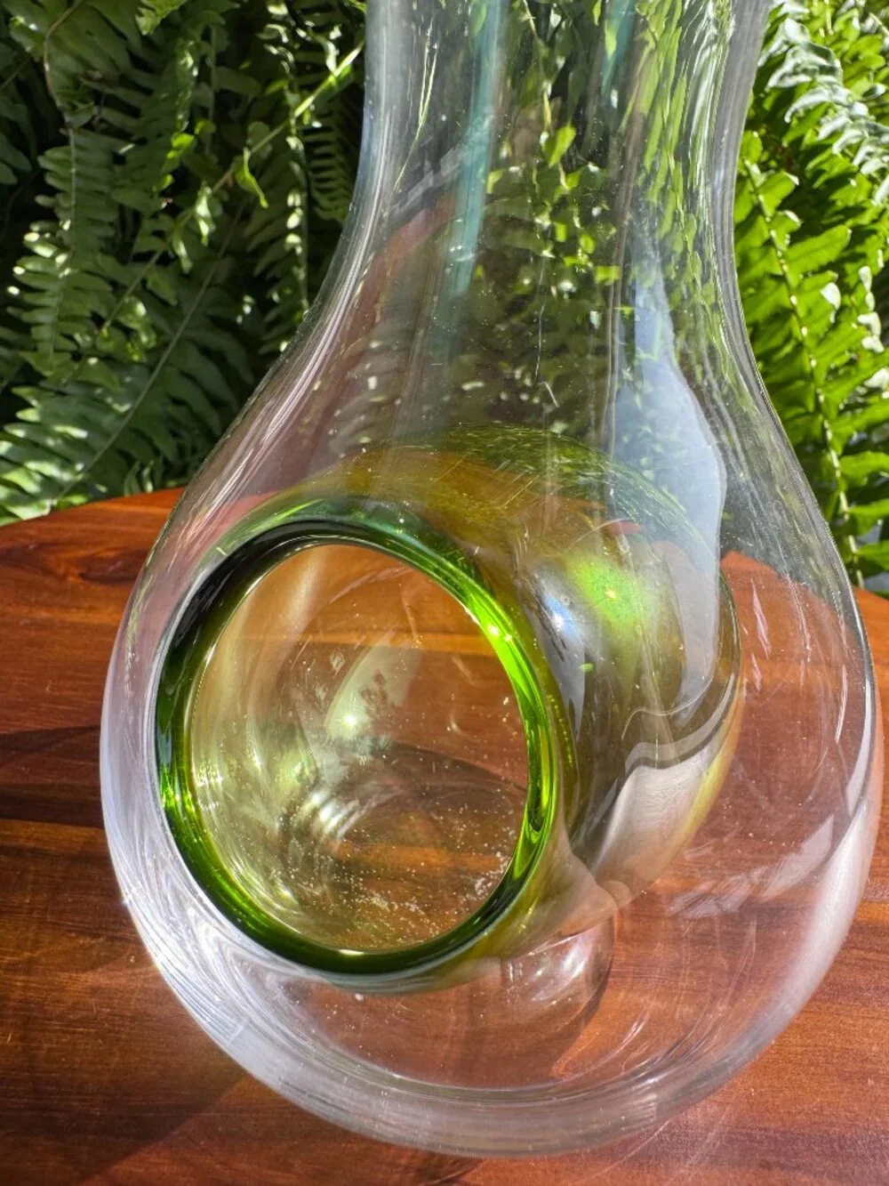 Urban Tokyo Cold Sake Decanter – Clear and Green Glass Carafe